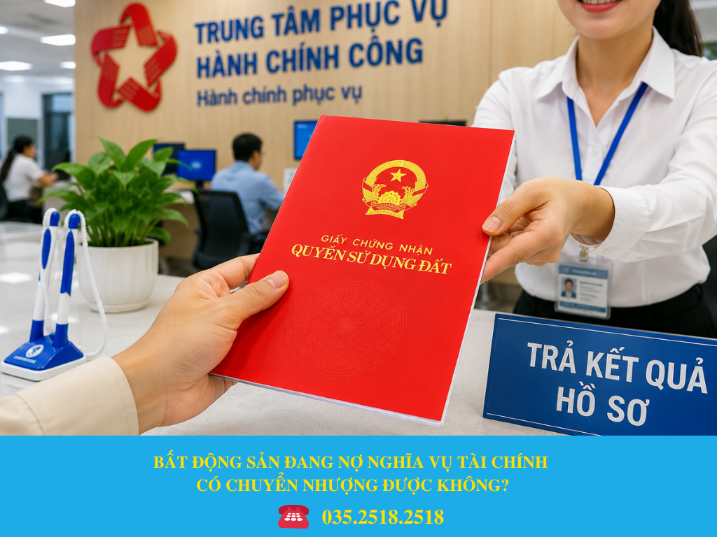 BẤT ĐỘNG SẢN ĐANG NỢ NGHĨA VỤ TÀI CHÍNH CÓ CHUYỂN NHƯỢNG ĐƯỢC KHÔNG?