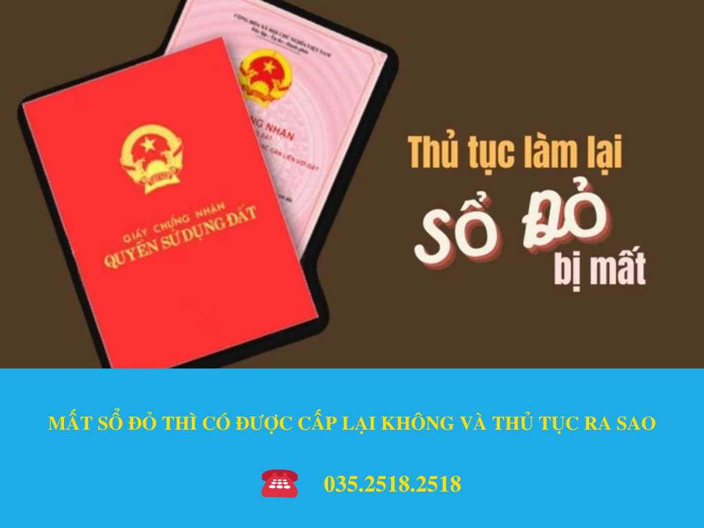 CẤP LẠI SỔ ĐỎ BỊ MẤT: THỦ TỤC VÀ HỒ SƠ MỚI NHẤT 2025