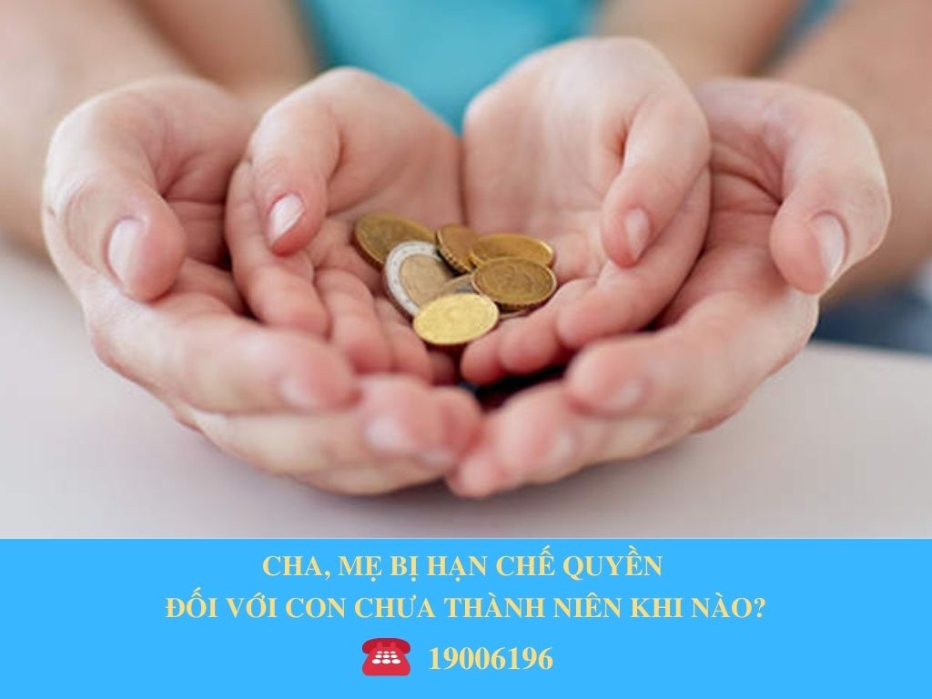 CHA, MẸ BỊ HẠN CHẾ QUYỀN ĐỐI VỚI CON CHƯA THÀNH NIÊN KHI NÀO?