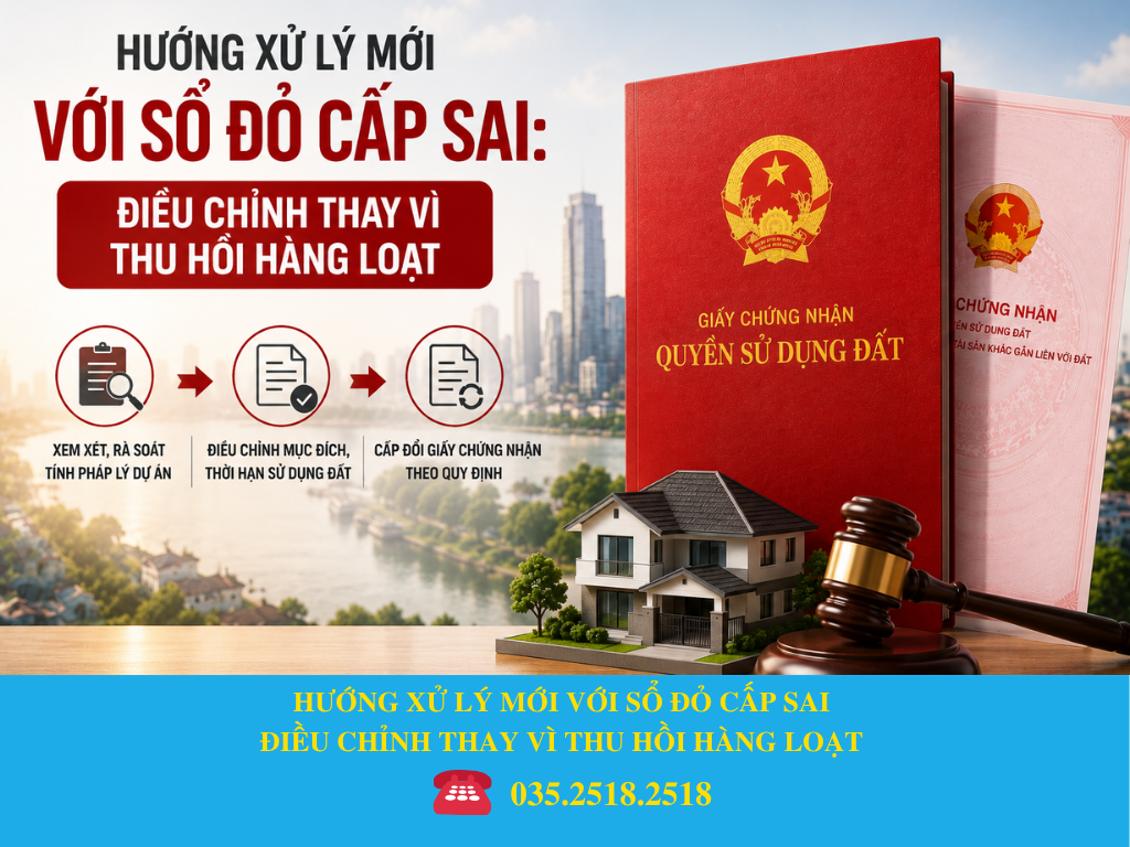 HƯỚNG XỬ LÝ MỚI VỚI SỔ ĐỎ CẤP SAI: ĐIỀU CHỈNH THAY VÌ THU HỒI HÀNG LOẠT 