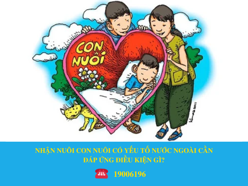 NHẬN NUÔI CON NUÔI CÓ YẾU TỐ NƯỚC NGOÀI CẦN ĐÁP ỨNG ĐIỀU KIỆN GÌ?