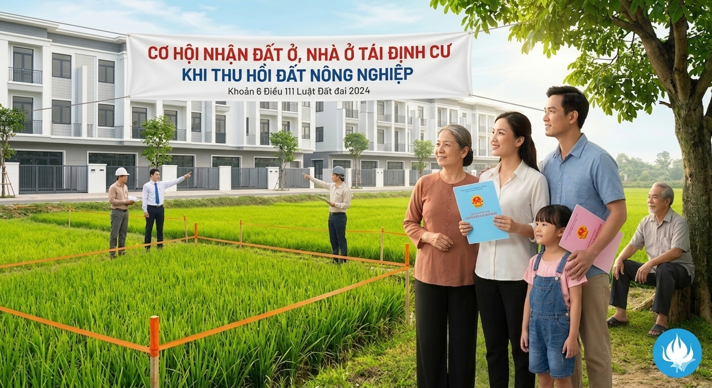 THU HỒI ĐẤT NÔNG NGHIỆP, NGƯỜI DÂN CÓ CƠ HỘI NHẬN ĐẤT Ở TÁI ĐỊNH CƯ