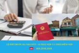 LỆ PHÍ TRƯỚC BẠ NHÀ ĐẤT - AI PHẢI NỘP VÀ THỜI ĐIỂM NỘP